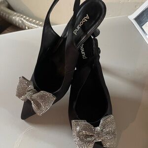 Black Bling crystal Bow